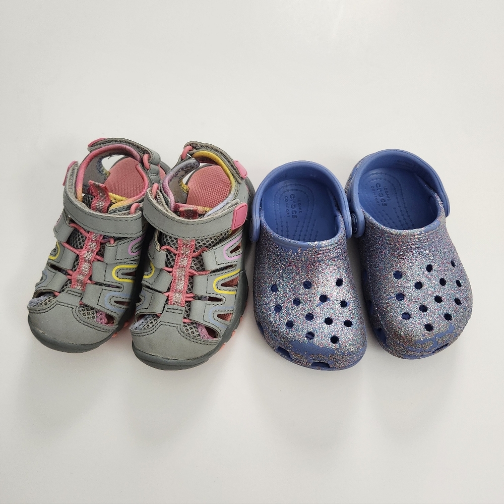 Toddler Baby Girl Shoe Bundle Size 7 - 2 Pairs